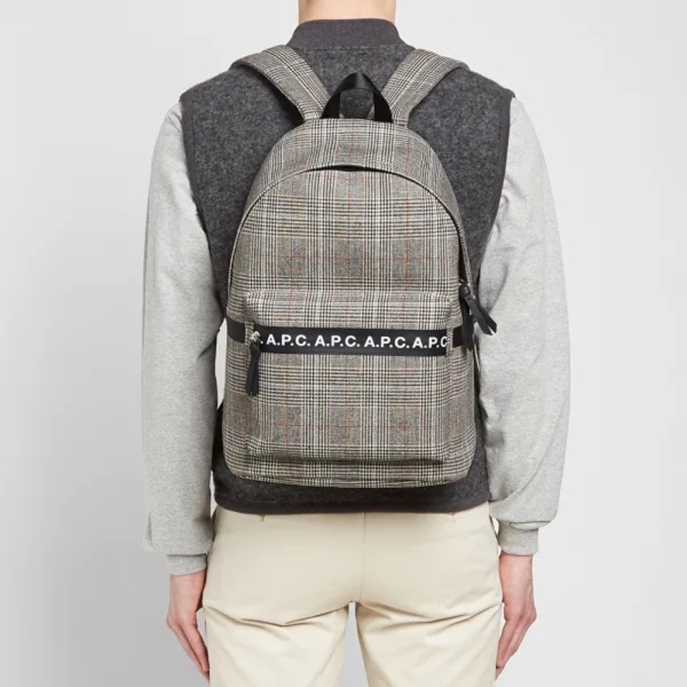 A.P.C. Saville Check Backpack